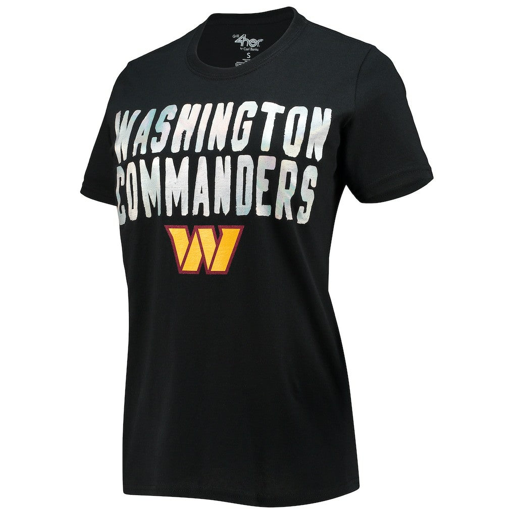 Washington Commanders G-III 4Her by Carl Banks Women's Endzone T-Shirt - Black discount