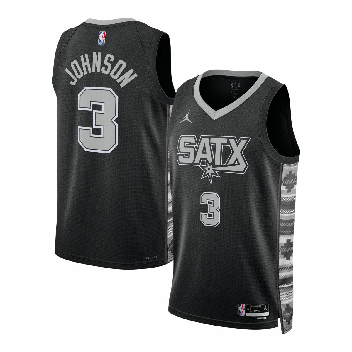 Keldon Johnson San Antonio Spurs Jordan Brand Unisex Swingman Jersey - Statement Edition - Black outlet