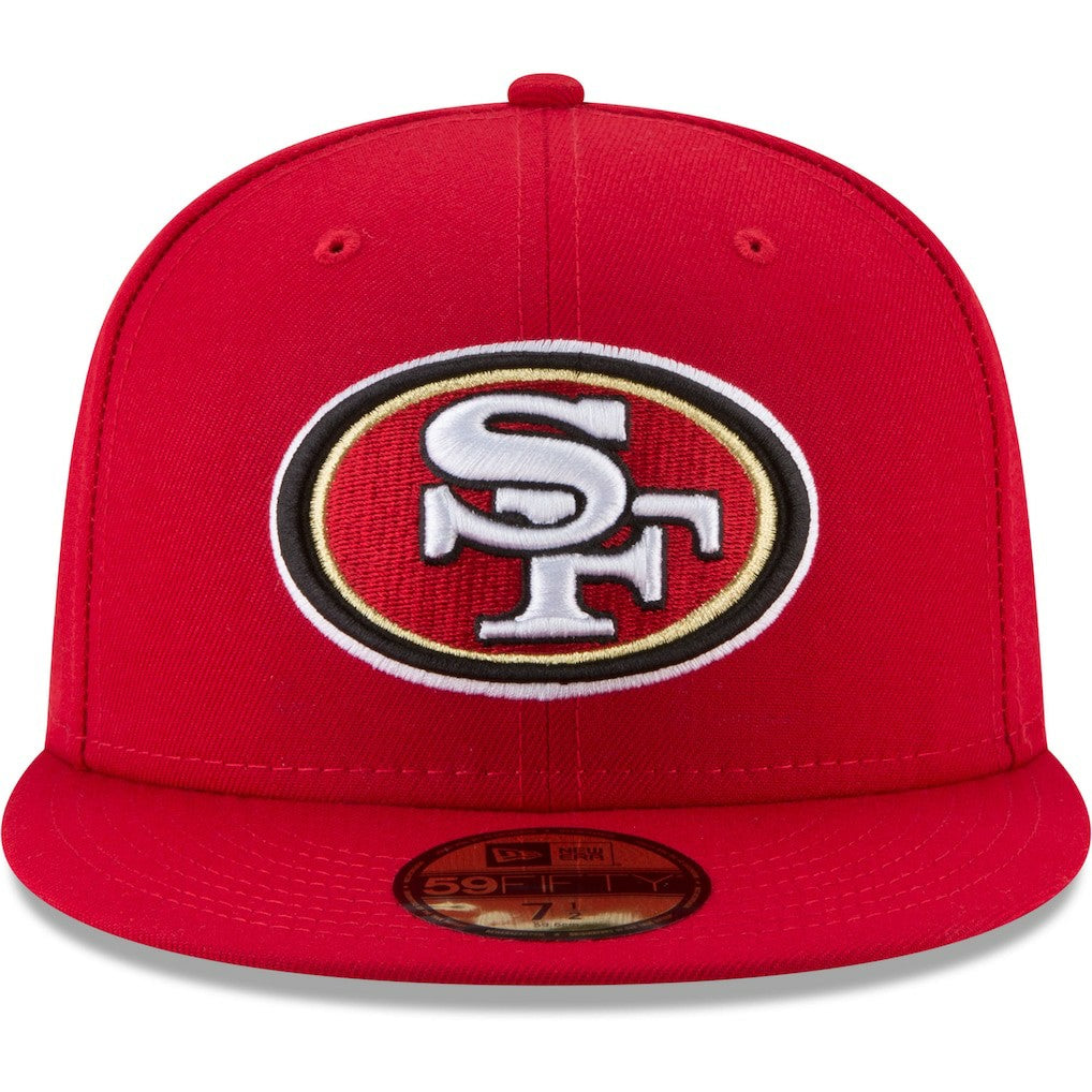 San Francisco 49ers New Era Team 59FIFTY Fitted Hat - Scarlet discount