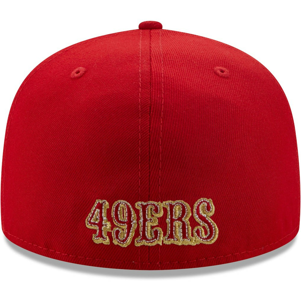 San Francisco 49ers New Era Team 59FIFTY Fitted Hat - Scarlet discount