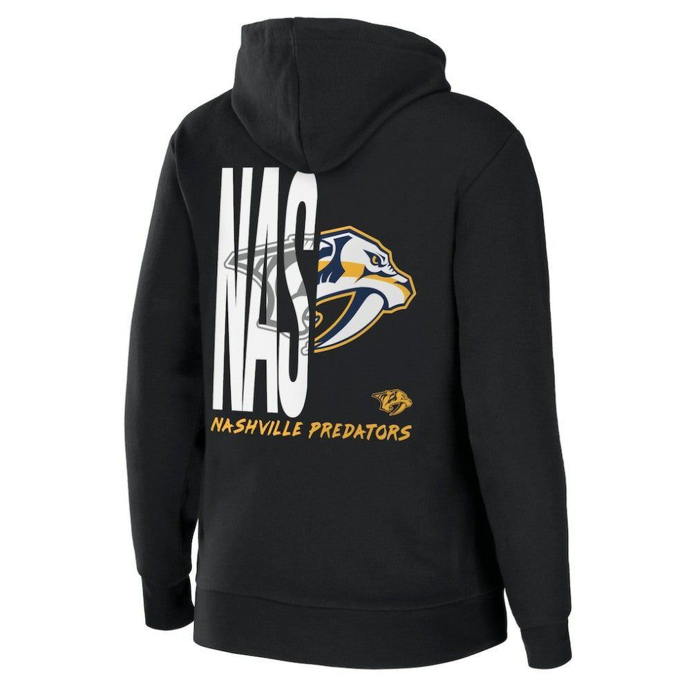 Nashville Predators WEAR by Erin Andrews Women's Sponge Fleece Full-Zip Hoodie - Black Hoodies