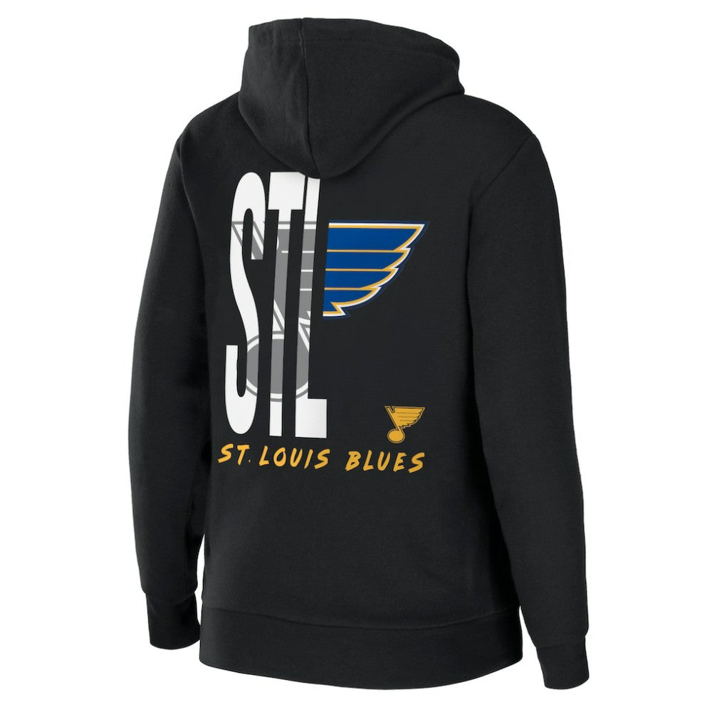 St. Louis Blues WEAR by Erin Andrews Women's Sponge Fleece Full-Zip Hoodie - Black Hoodies