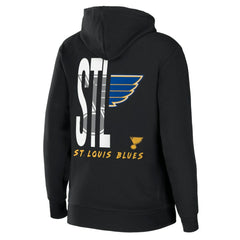St. Louis Blues WEAR by Erin Andrews Women's Sponge Fleece Full-Zip Hoodie - Black Hoodies
