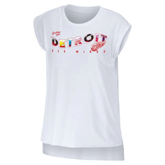 Detroit Red Wings WEAR by Erin Andrews Women's Greetings From Muscle T-Shirt - White T-shirts