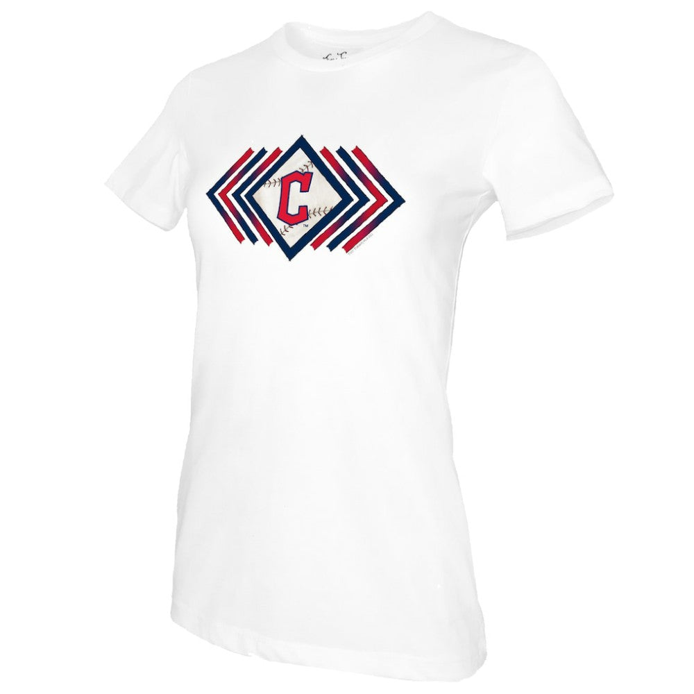 Cleveland Guardians Tiny Turnip Women's Prism Arrows T-Shirt White
