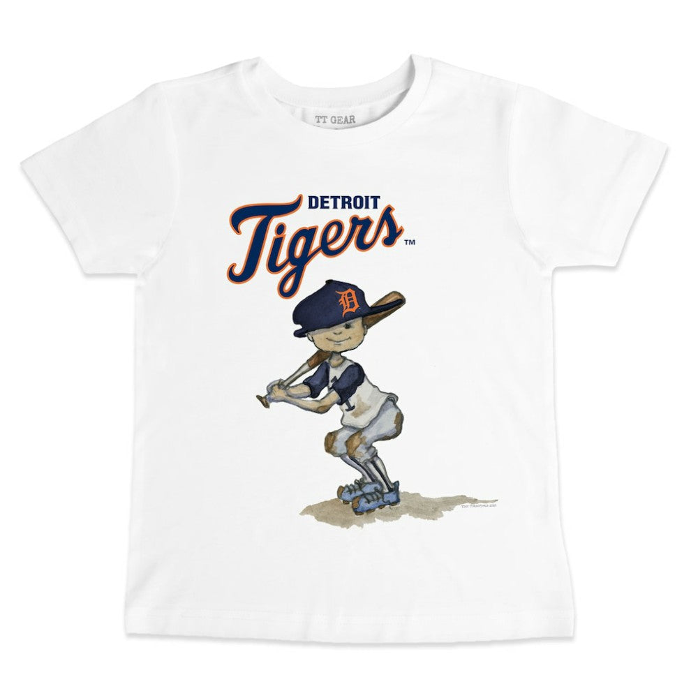 Detroit Tigers Tiny Turnip Youth Team Slugger T-Shirt White