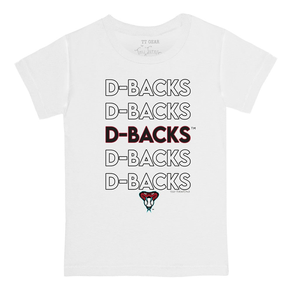 Arizona Diamondbacks Tiny Turnip Youth Stacked T-Shirt White