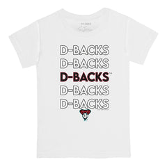 Arizona Diamondbacks Tiny Turnip Youth Stacked T-Shirt White