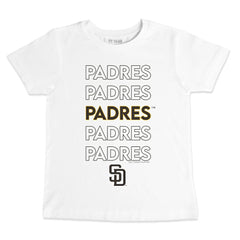 San Diego Padres Tiny Turnip Youth Stacked T-Shirt White