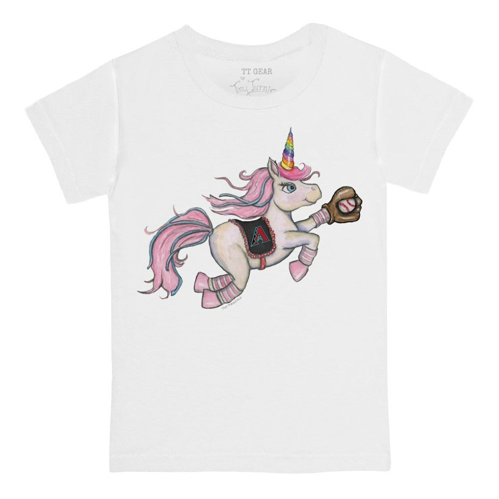 Arizona Diamondbacks Tiny Turnip Youth Unicorn T-Shirt White