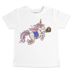 Texas Rangers Tiny Turnip Youth Unicorn T-Shirt White