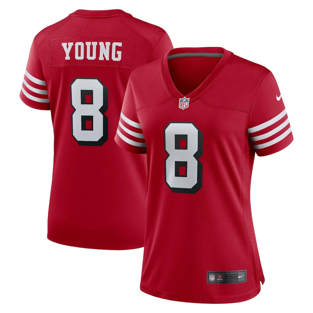 Steve Young San Francisco 49ers Women's Alternate Game Jersey - Scarlet online