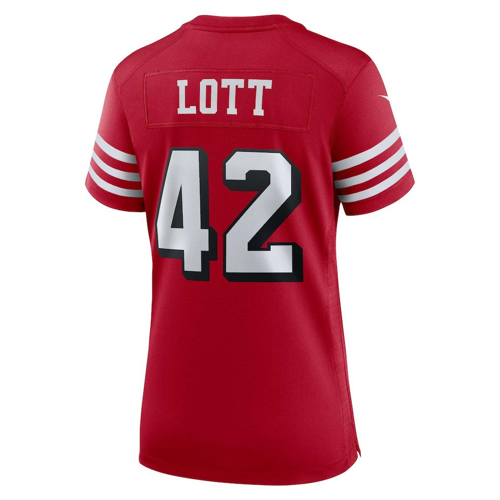 Ronnie Lott San Francisco 49ers Women's Alternate Game Jersey - Scarlet online