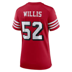 Patrick Willis San Francisco 49ers Women's Alternate Game Jersey - Scarlet cheap