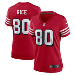 Jerry Rice San Francisco 49ers Women's Alternate Game Jersey - Scarlet outlet