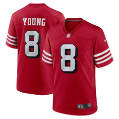 Steve Young San Francisco 49ers Retired Player Alternate Game Jersey - Scarlet for sale