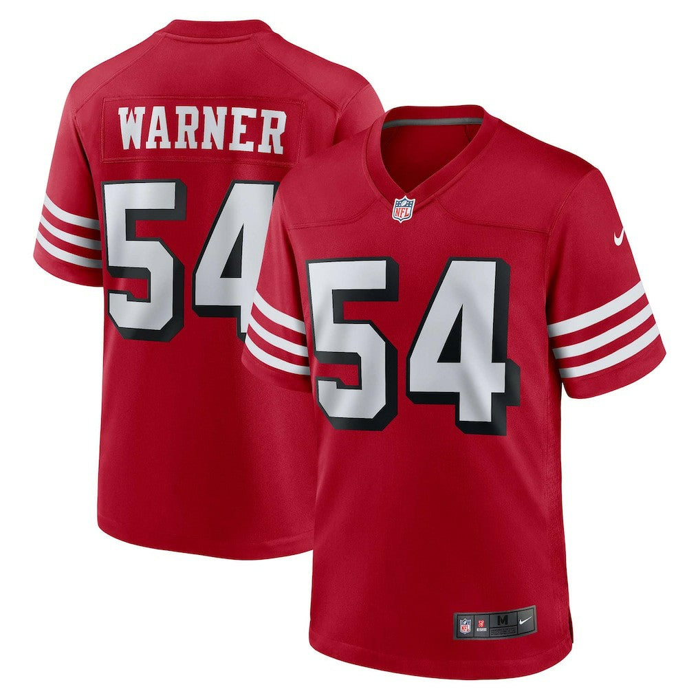 Fred Warner San Francisco 49ers Alternate Game Jersey - Scarlet on sale