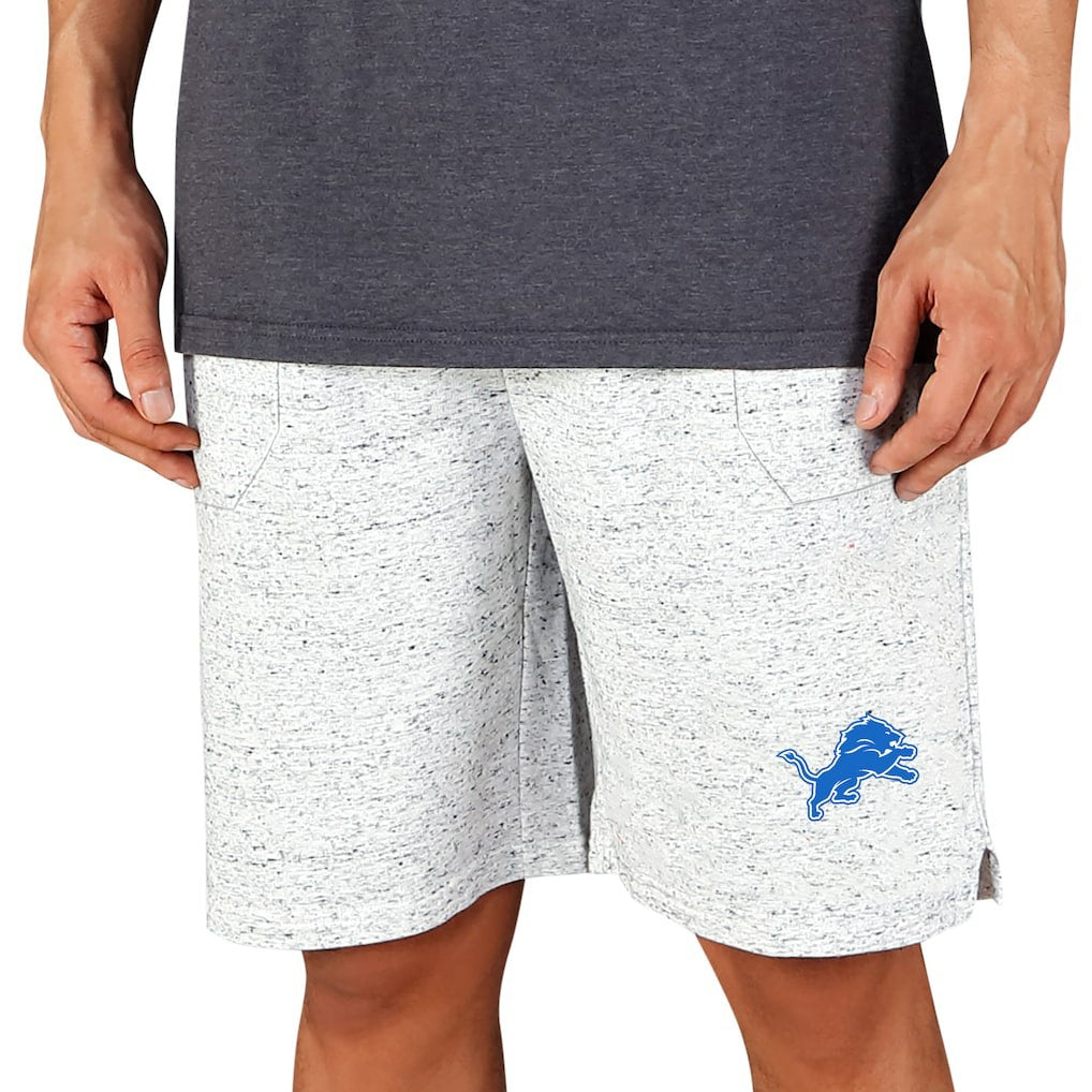 Detroit Lions Concepts Sport Throttle Knit Jam Shorts - White/Charcoal for sale