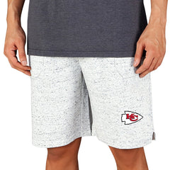 Kansas City Chiefs Concepts Sport Throttle Knit Jam Shorts - White/Charcoal discount