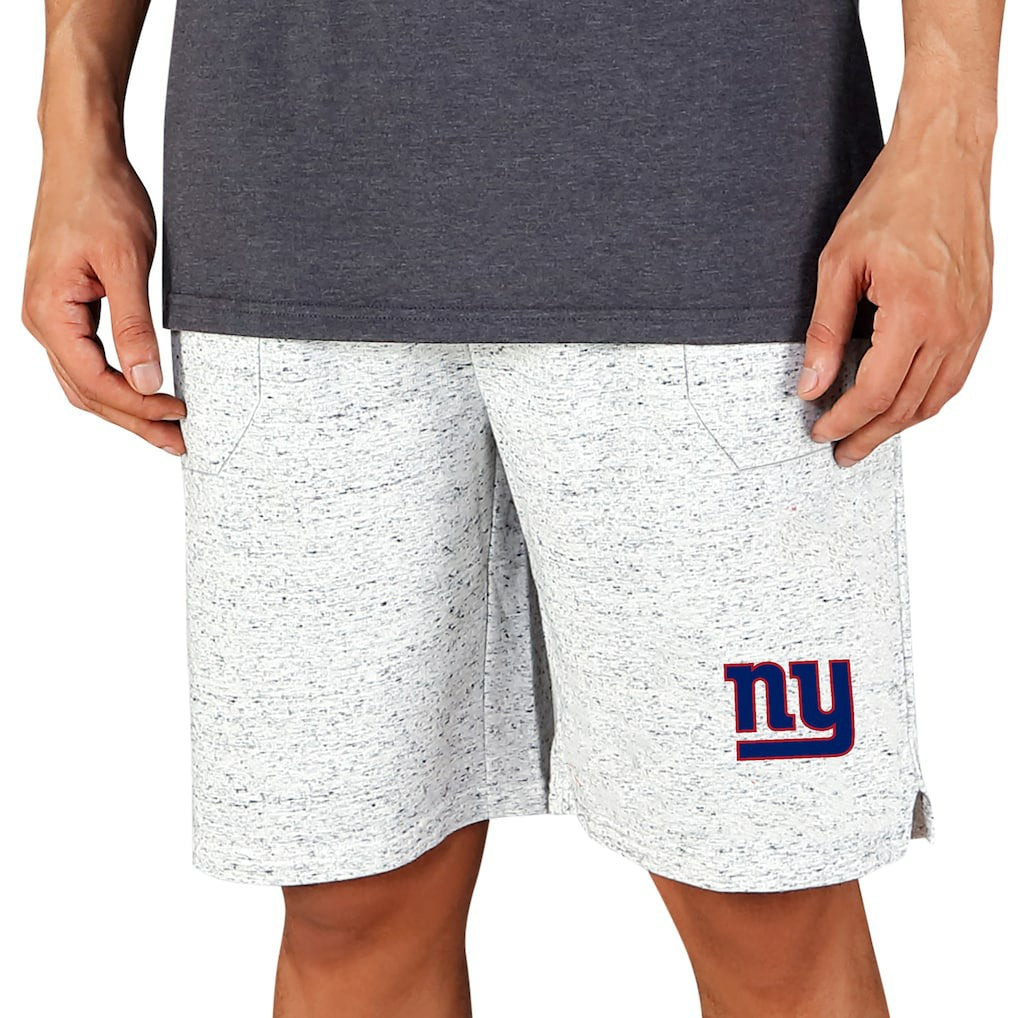 New York Giants Concepts Sport Throttle Knit Jam Shorts - White/Charcoal sale