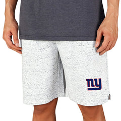 New York Giants Concepts Sport Throttle Knit Jam Shorts - White/Charcoal sale
