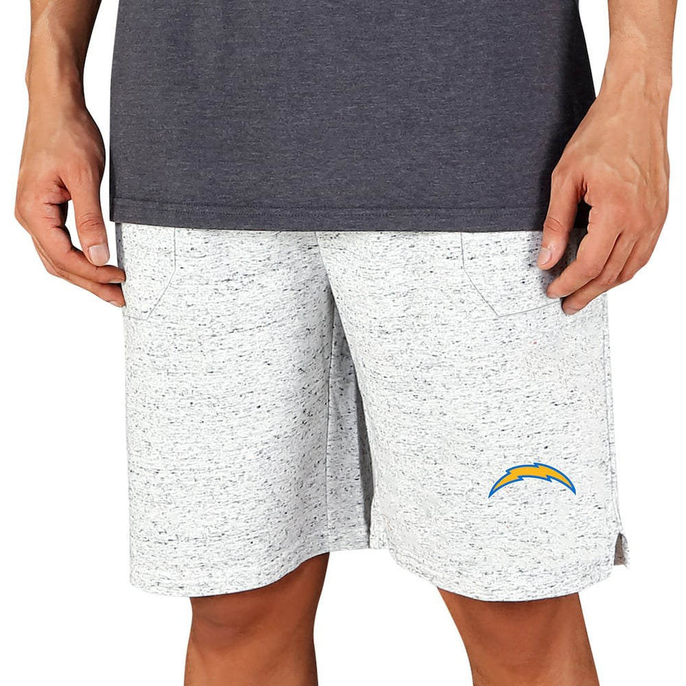 Los Angeles Chargers Concepts Sport Throttle Knit Jam Shorts - White/Charcoal on sale