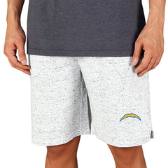 Los Angeles Chargers Concepts Sport Throttle Knit Jam Shorts - White/Charcoal on sale