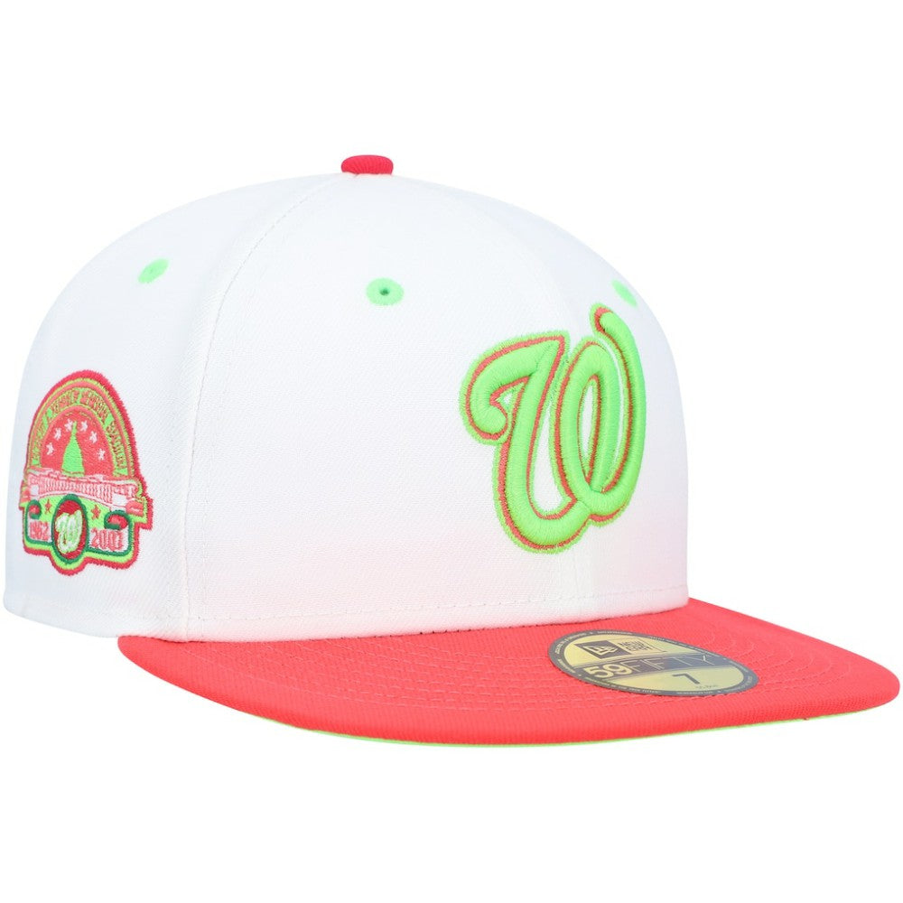 Washington Nationals  Robert F. Kennedy Memorial Stadium Strawberry Lolli 59FIFTY Fitted Hat White/Coral