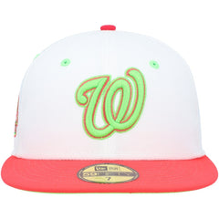 Washington Nationals  Robert F. Kennedy Memorial Stadium Strawberry Lolli 59FIFTY Fitted Hat White/Coral