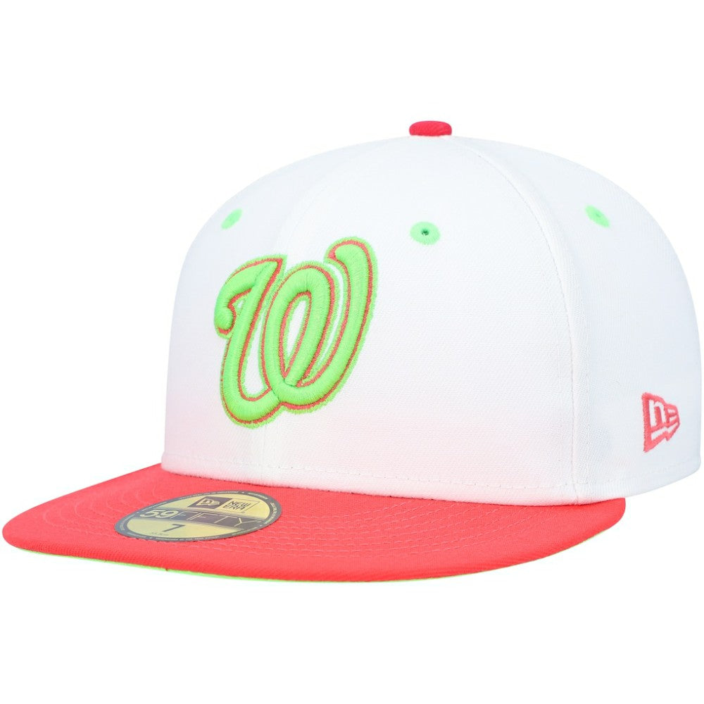 Washington Nationals  Robert F. Kennedy Memorial Stadium Strawberry Lolli 59FIFTY Fitted Hat White/Coral