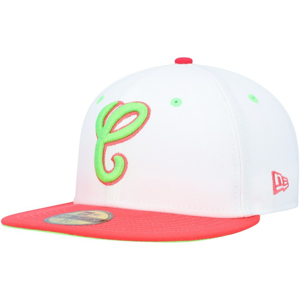 Chicago White Sox Cooperstown Collection Comiskey Park 75th Anniversary Strawberry Lolli 59FIFTY Fitted Hat White/Coral