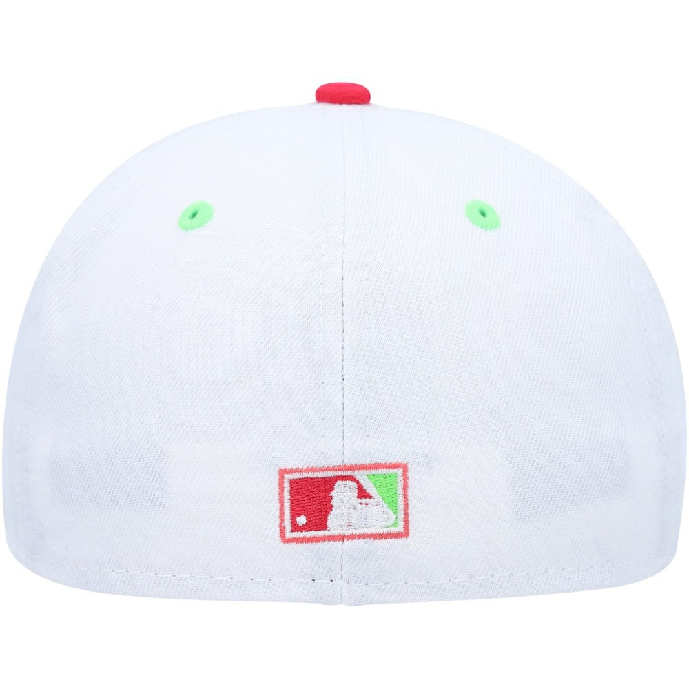 Arizona Diamondbacks 1998 Inaugural Season Strawberry Lolli 59FIFTY Fitted Hat White/Coral