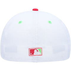 Arizona Diamondbacks 1998 Inaugural Season Strawberry Lolli 59FIFTY Fitted Hat White/Coral