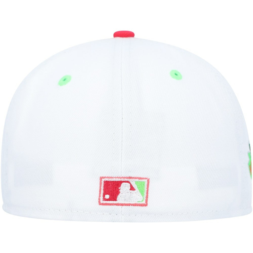 Boston Red Sox  Fenway Park 100th Anniversary  Strawberry Lolli 59FIFTY Fitted Hat White/Coral
