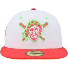 Pittsburgh Pirates Three Rivers Stadium 30th Anniversary Strawberry Lolli 59FIFTY Fitted Hat White/Coral