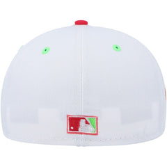 Pittsburgh Pirates Three Rivers Stadium 30th Anniversary Strawberry Lolli 59FIFTY Fitted Hat White/Coral