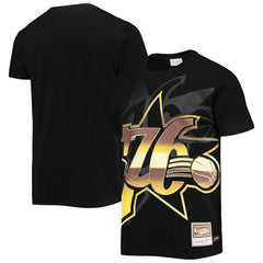 Philadelphia 76ers Big & Tall Hardwood Classics Big Face 4.0 T-Shirt - Black on sale