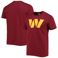 Washington Commanders '47 Logo Imprint Super Rival T-Shirt - Burgundy online