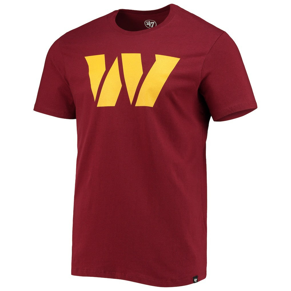 Washington Commanders '47 Logo Imprint Super Rival T-Shirt - Burgundy online