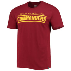 Washington Commanders '47 Wordmark Imprint Super Rival T-Shirt - Burgundy cheap