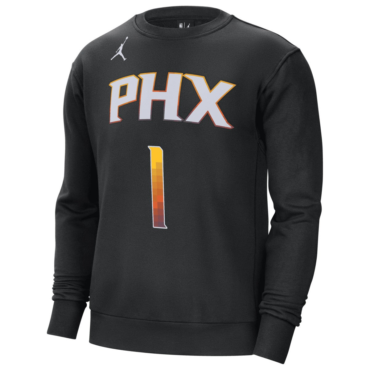 Devin Booker Phoenix Suns Jordan Brand Statement Name & Number Pullover Sweatshirt - Black discount