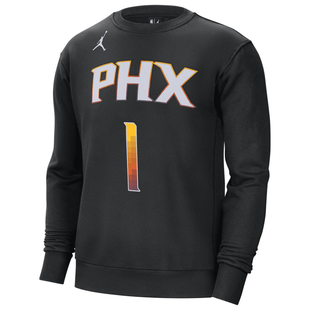 Devin Booker Phoenix Suns Jordan Brand Statement Name & Number Pullover Sweatshirt - Black discount