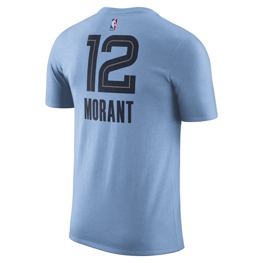 Ja Morant Memphis Grizzlies Jordan Brand 2022/23 Statement Edition Name & Number T-Shirt - Light Blue cheap