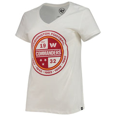 Washington Commanders '47 Women's Imprint Ultra Rival V-Neck T-Shirt - White on sale