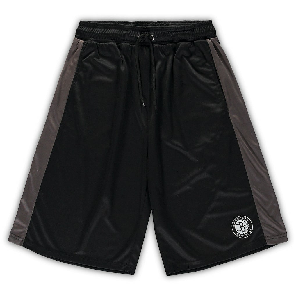 Brooklyn Nets Big & Tall Performance Shorts - Black/Charcoal on sale