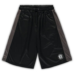 Brooklyn Nets Big & Tall Performance Shorts - Black/Charcoal on sale