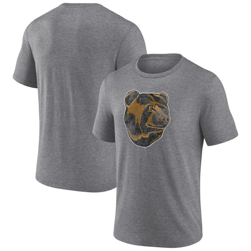 Boston Bruins Wraparound Tri-Blend T-Shirt - Heather Gray T-shirts