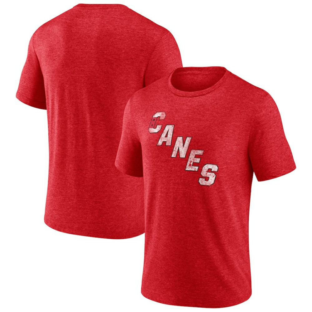 Carolina Hurricanes Wraparound Tri-Blend T-Shirt - Red T-shirts