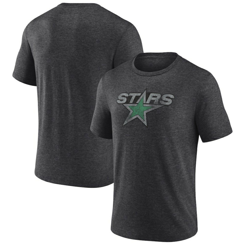 Dallas Stars Wraparound Tri-Blend T-Shirt - Charcoal T-shirts