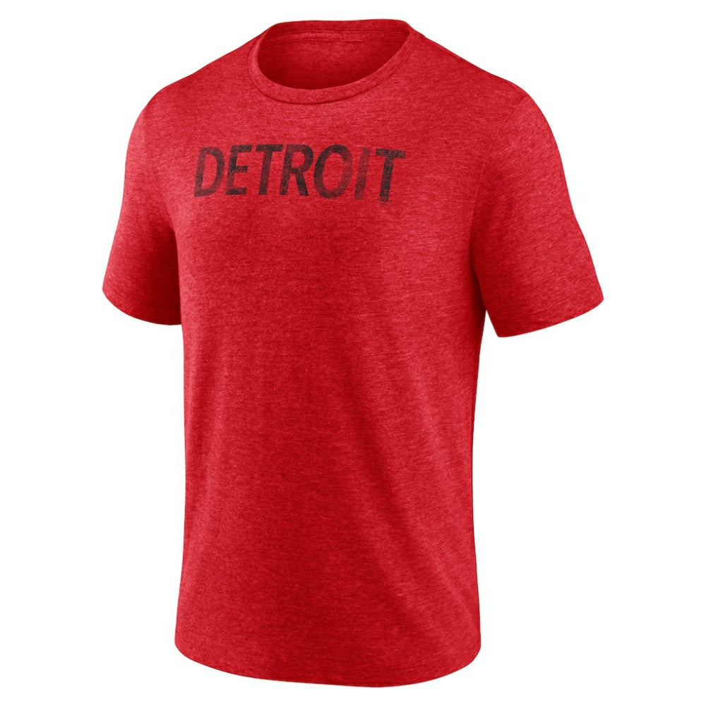 Detroit Red Wings Wraparound Tri-Blend T-Shirt - Red T-shirts
